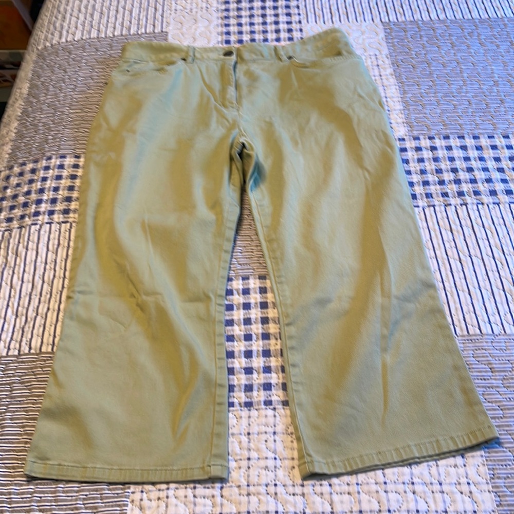 Jones New York Light Green Capris